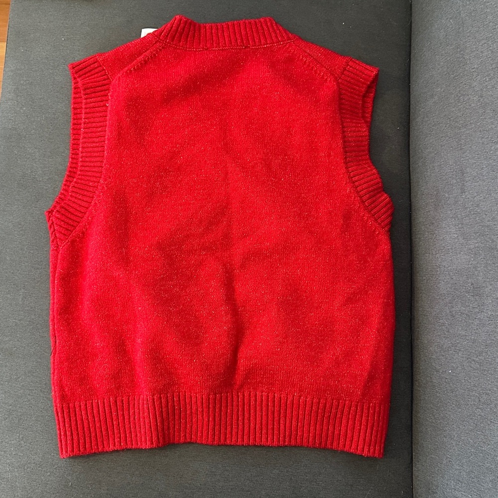 Zara Bright Red Sleeveless Knit Top - Picture 3 of 3